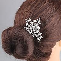 womens rhinestone alloy headpiece wedding special occasion hair combs  ...