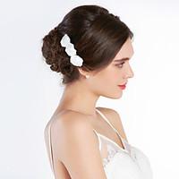 womens silk headpiece wedding special occasion hair combs