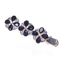 womenflower girl alloy barrette with sapphirerhinestone weddingparty h ...