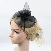 Women\'s British Style Feather Headpiece-Wedding / Special Occasion Fascinators / Hair Clip 1 Piece