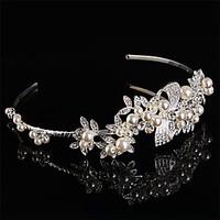 women pearlsterling silverrhinestone headbands with weddingparty headp ...