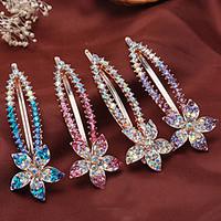 Women Rhinestone/Alloy Headpiece - Special Occasion/Casual High-End Simple Hair Clip