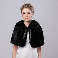 Women\'s Wrap Capelets Faux Fur / Imitation Cashmere Wedding / Party/Evening Bow