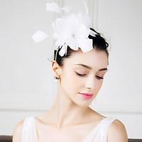 womens feather headpiece wedding special occasion casual fascinators f ...