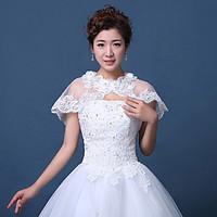 womens wedding accessories wrap capelets sheer lace tulle wedding part ...