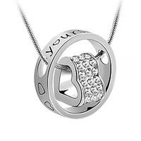 Women\'s Choker Necklaces Circle Gold Plated Dangling Style Fashion Silver Jewelry For Party Daily 1pc