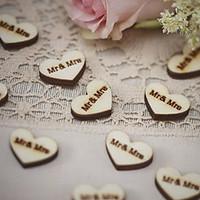 wood eco friendly material wedding decorations 50pieceset spring summe ...