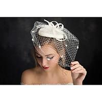 Women\'s Lace Flax Net Headpiece-Special Occasion Fascinators 1 Piece