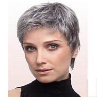 Women Grey Color Fashional Lady Straight Short Synthetic Hair Wigs