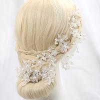 womens crystal alloy imitation pearl headpiece wedding special occasio ...