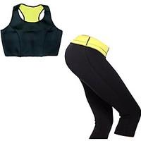 Women Neoprene Fitness Yoga Sport Tops High Waist Capris