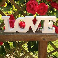 Wooden conjoined l LOVE wedding supplies Wooden furnishing articles in English letters Wedding props