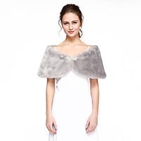 Women\'s Wrap Capelets Faux Fur Wedding Party/Evening