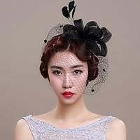 Women\'s Basketwork / Organza Headpiece-Wedding / Special Occasion Fascinators 1 Piece