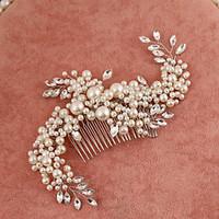 womensflower girls rhinestoneimitation pearl headpiece handmake weddin ...