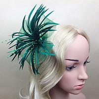 Women Feather Flowers With Wedding/Party Headpiece(More Colors)