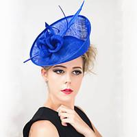 Women Wedding Party Feather Sinamay Fascinator SFC12389