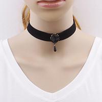 Women Gothic Harajuku exports black Roses Necklace Choker Jewelry Wedding Party Special Occasion Halloween Birthday Casual Christmas Gifts