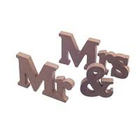 Wooden MR MRS bridal log lubricious DIY wooden letters wedding furnishing articles