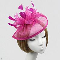 Women Feather/Net British Style Flowers/Hats With Wedding/Party Headpiece(More Colors)