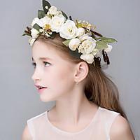 Women\'s Polyester Foam Flax Resin Fabric Headpiece-Wedding Special Occasion Casual Office Career OutdoorTiaras Headbands Flowers