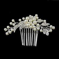 Women\'s Rhinestone / Crystal / Alloy / Imitation Pearl Headpiece-Wedding / Special Occasion Hair Combs 1 Piece