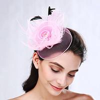 womens feather net headpiece wedding special occasion fascinators 1 pi ...