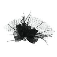 womens feather tulle headpiece special occasion birdcage veils