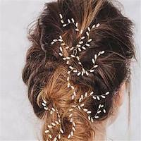 womens imitation pearl headpiece wedding special occasion hair pin 3 p ...
