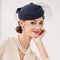 Women\'s Wool Net Headpiece-Wedding Special Occasion Casual Fascinators Hats 1 Piece