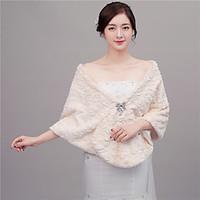 womens wrap shawls faux fur wedding partyevening shawl collar rhinesto ...