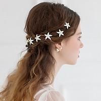 Women\'s Alloy Headpiece-Wedding / Casual Flowers / Hair Stick / Hair Tool 1 Piece Silver Round free size