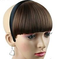 Women Synthetic Hairpiece with Hair Band Heat Resistant Fiber Cheap Cosplay Party Hair Hoop
