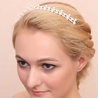 Women\'s Rhinestone Alloy Imitation Pearl Headpiece-Wedding Special Occasion Headbands 1 Piece