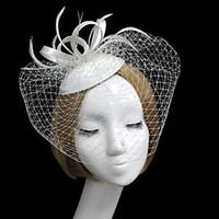 Women Satin/Net Simple Hats/Birdcage Veils With Wedding/Party Headpiece(More Colors)