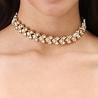 womens choker necklaces crystal crystal gold acrylic geometric acrylic ...