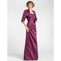 Women\'s Wrap Shrugs 3/4-Length Sleeve Satin Grape Wedding / Party/Evening Wide collar 39cm Draped Open Front