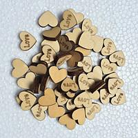 Wood Wedding Decorations-50Piece/Set Spring Summer Fall Winter Non-personalized