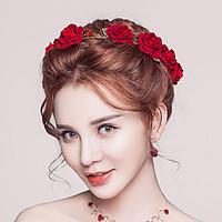 Women\'s Rhinestone Fabric Headpiece-Wedding Special Occasion Flowers 1 Piece
