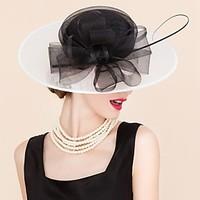 womens tulle flax headpiece wedding special occasion casual hats 1 pie ...