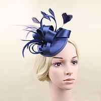 Women Satin/Feather Bride Flowers/Hats With Wedding/Party Headpiece(More Colors)