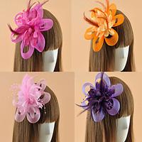 Women\'s Feather Flower Shape Fascinators (Assorted Color)