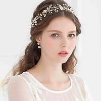 Women\'s Rhinestone / Alloy / Imitation Pearl Headpiece-Wedding / Special OccasionTiaras / Headbands / Flowers / Wreaths / Head Chain /