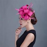 Women Wedding/Party Sinimay Fascinator with Feathers SFC12269