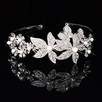 womens rhinestone crystal brass headpiece wedding special occasion tia ...
