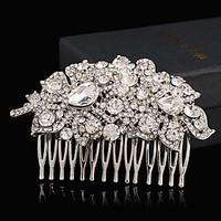 womens rhinestone alloy headpiece wedding special occasion hair combs  ...