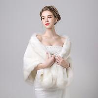 Women\'s Wrap Shawls Faux Fur / Imitation Cashmere Wedding / Party/Evening Pattern