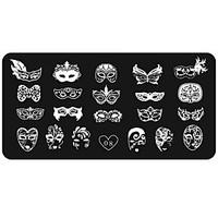 Women\'s Nail Art Manicure Template Image Stamp Stamping Plates DIY Decors12x6CM 08#