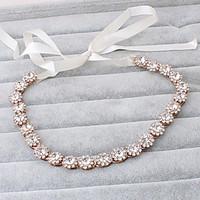 womens imitation pearl headpiece wedding special occasion casual outdo ...