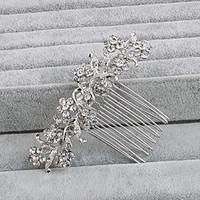 Women\'s Rhinestone Headpiece-Wedding Special Occasion Casual Office Career Outdoor Hair Combs 1 Piece